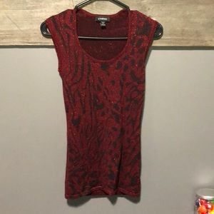 Le Chateau dressy animal print tank